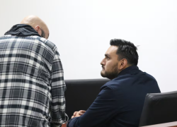 Francisco Sebastián B. A. durante una audiencia del Caso Nene. Foto archivo: API