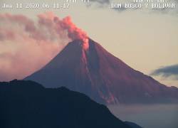 El Instituto Geofísico ha registrado 1.011 explosiones leves en el Sangay.