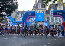 Prueba de Maratón de los Juegos Olímpicos de París 2024. (Foto: Comité Olímpico Ecuatoriano)