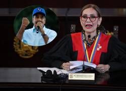 La presidenta del TSJ, Caryslia Rodríguez, leyó la sentencia que certifica de forma inobjetable el material electoral peritado y convalida los resultados. Fotos: AFP