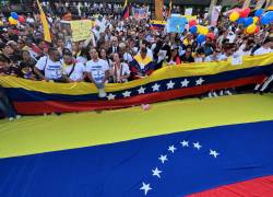 Protesta convocada por la oposición venezolana para que se reconozca la victoria de Edmundo González.