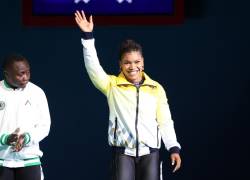 Angie Palacios, medallista de bronce en la prueba de halterofilia en la categoría de 71kg. (Foto: Comité Olímpico Ecuatoriano).