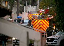 Elementos de los Bomberos y la Policía de San Pablo, Brasil; atienden la emergencia.