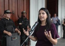 Fotografía de archivo de la vicepresidenta encargada, Sariha Moya.