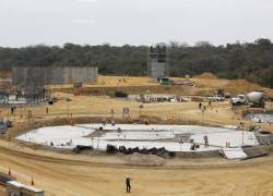 Fotografía tomada en octubre de este año que muestra la construcción de la Cárcel del Encuentro.