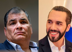 Rafael Correa y Nayib Bukele protagonizaron un cruce de mensajes en la red social X.