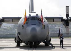 El avión C-130 Hércules donado por los Estados Unidos.