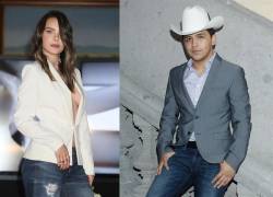 Combo de fotografías sin fecha de toma, donde de observa a los cantantes Belinda (i) y Christian Nodal (d), mientras posan en México.