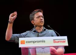 Madrid, España.- Íñigo Errejón durante una campaña en julio de 2023.