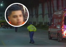 Collage de fotografías que muestran la vía donde ocurrió el hecho violento y al joven universitario encarcelado.