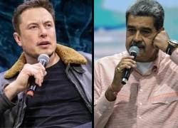 Fotografías de archivo del magnate Elon Musk y el presidente de Venezuela, Nicolás Maduro.