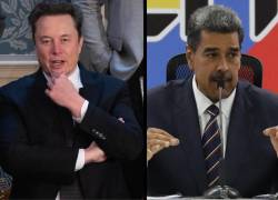 Collage con las fotografías del magnate Elon Musk y el mandatario de Venezuela, Nicolás Maduro.