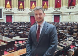 Fotografía del diputado provincial de Misiones, Germán Kiczka, quien se presume escapó a Paraguay o Brasil para evadir su captura.