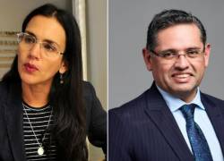 Fotografías de Inés Manzano, nueva ministra de Ambiente, y Mateo Estrella, nuevo titular de la cartera de Turismo.