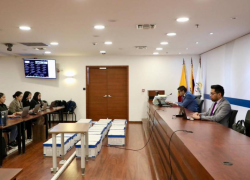 Fotografía de la audiencia del juicio de lavado de activos en contra del presunto capo de la mafia albanesa.