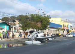 Fotografía del siniestro aéreo difundida en redes sociales.