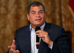 Fotografía de archivo del expresidente Rafael Correa.