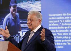 El presidente de México, Andrés Manuel López Obrador, participa en su conferencia de prensa matutina este martes, en el Palacio Nacional de Ciudad de México.