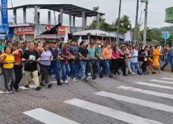 Este lunes 16 de diciembre, los manifestantes tomaron el Municipio de Archidona en rechazo al proyecto del Gobierno.