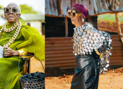 La mujer empezó a realizar continido de moda gracias a su nieta.