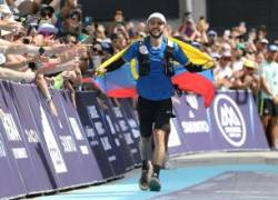 Joaquín López llegó tercero en la carrera y es el primer sudamericano en el alcanzar el podio en la historia del Ultra Trail de Mont-Blanc.