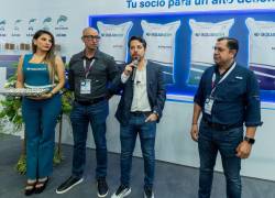 Las cinco nuevas líneas nutricionales de Aquaxcel fueron presentadas durante la AQUAEXPO 2024 de Guayaquil.