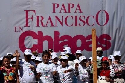 Papa francisco en Chiapas