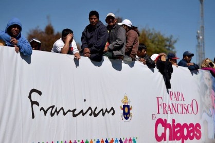 Papa francisco en Chiapas