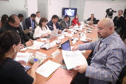 Comisión de Fiscalización, en la sesión de este lunes 28 de octubre. Foto: Asamblea Nacional