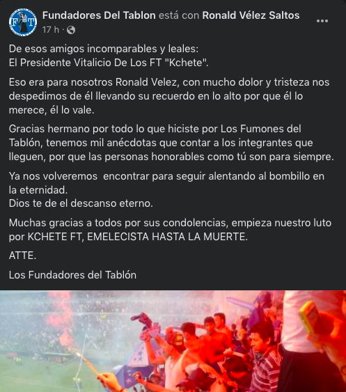 $!¿Quién era Ronald Vélez Saltos?