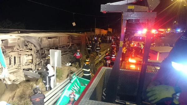 Accidente de autobús cerca de Quito deja 3 fallecidos