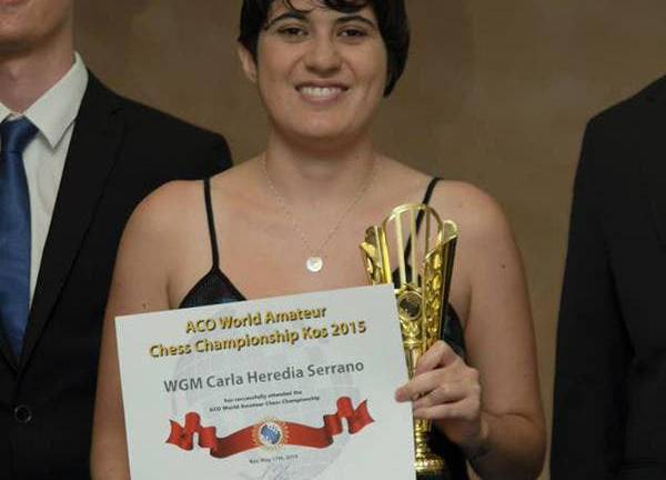 La ajedrecista Carla Heredia gana campeonato mundial amateur