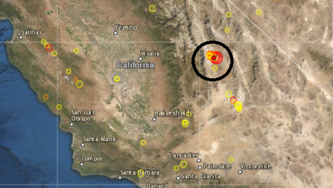 Sismo de magnitud 5,8 hace temblar el centro de California en EEUU