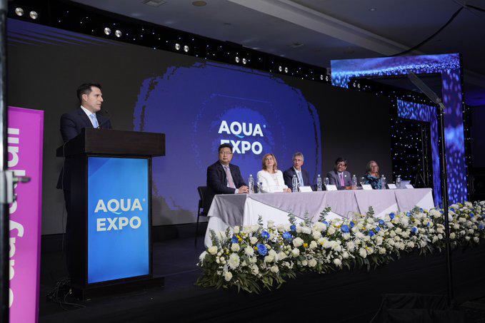 $!José Antonio Camposano, presidente ejecutivo de la CNA, inauguró AQUA EXPO 2024 con un llamado a seguir sorteando los desafíos con innovación y buenas prácticas.