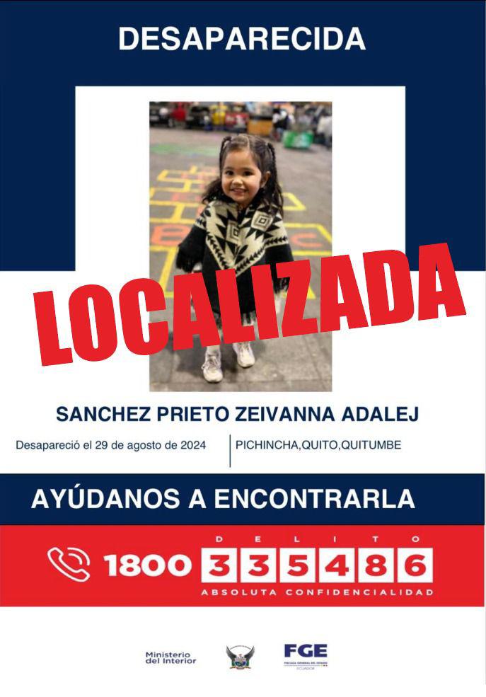 $!Zeivanna Sánchez estuvo desaparecidas por 9 días.