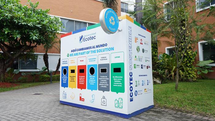$!La Universidad ECOTEC cuenta con dos centros de acopio de varios residuos. Uno para su comunidad interna y otro para los familiares de los estudiantes.