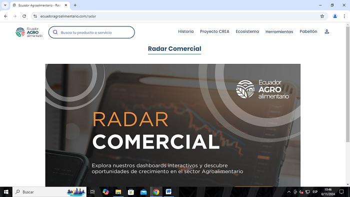 $!La plataforma Ecuador Agroalimentario cuenta con acceso a capacitaciones e información actualizada sobre tendencias del mercado nacional e internacional.