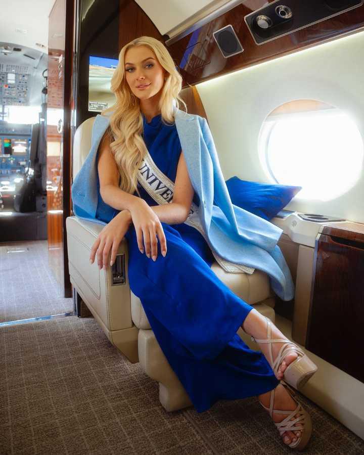 $!Una foto de Victoria Kjaer posteada por la organización Miss Universo en la que su primer viaje como reina es a Miami.