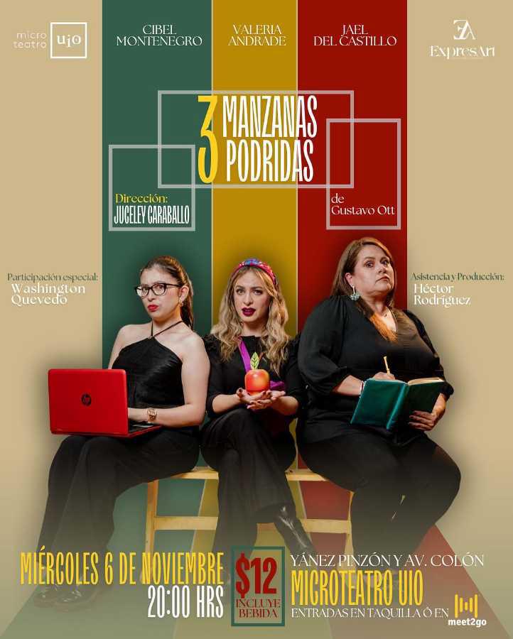 $!Esta obra cuenta con las actuaciones de Jael del castillo, Cecibel Montenegro y Valeria Andrade.