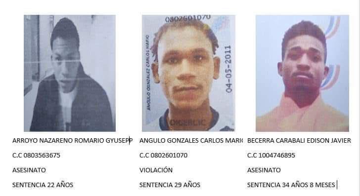 $!¿Quiénes son los tres reos que escaparon de la cárcel El Rodeo en Portoviejo?