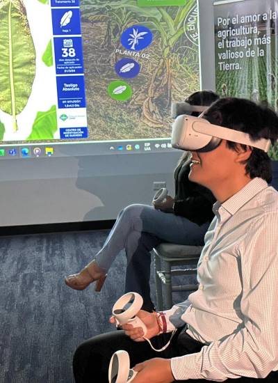 Una experiencia inmersiva vivieron los asistentes al evento 'Recorridos Virtuales 360°: innovación en el cultivo de banano' de BASF.