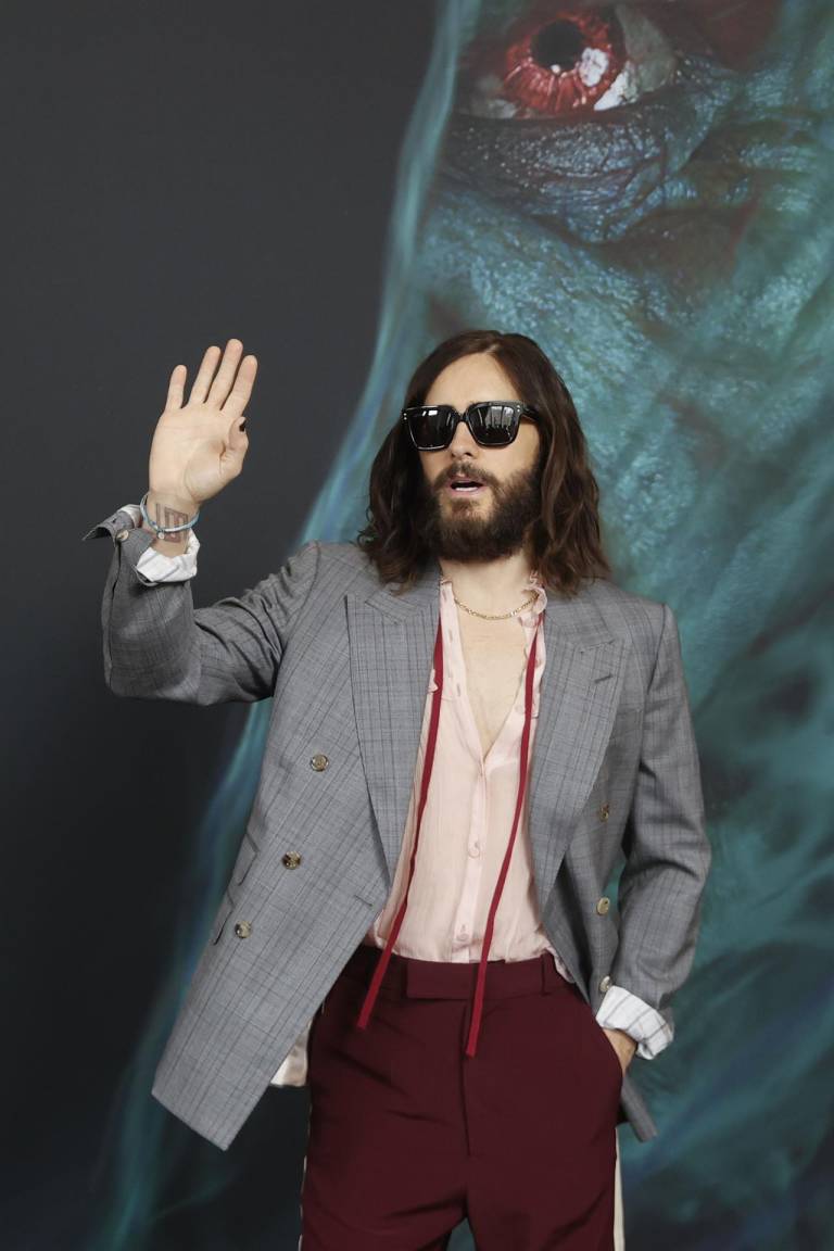 $!Jared Leto durante la presentación de Morbius uno de los personajes más conflictivos del universo Marvel.