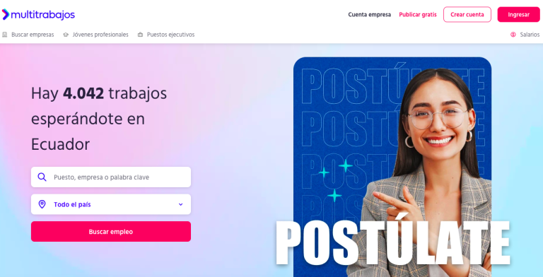 $!Multitrabajo, el portal de empleo más grande del Ecuador.