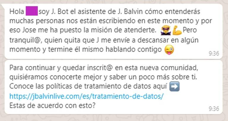 $!J Balvin publicó un número de WhatsApp en su Instagram