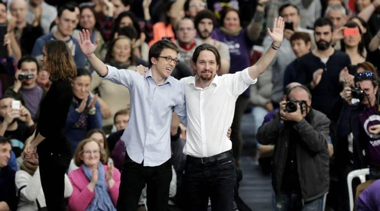 $!El exdiputado socialista Pablo Iglesias participó junto a Errejón en campañas políticas de izquierda.