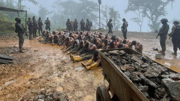 $!Este año han ocurrido secuestros de decenas de mineros que han sido liberados por la fuerza pública. Foto cortesía FF.AA.