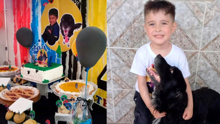 Niño de 4 años pidió una fiesta con temática de su perrito y conmovió en redes sociales