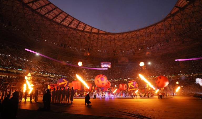 $!Lusail (Qatar), 18/12/2022.- General view of the Closing Ceremony prior to the FIFA World Cup 2022 Final between Argentina and France at Lusail stadium in Lusail, Qatar, 18 December 2022. (Mundial de Fútbol, Francia, Estados Unidos, Catar) EFE/EPA/Ronald Wittek