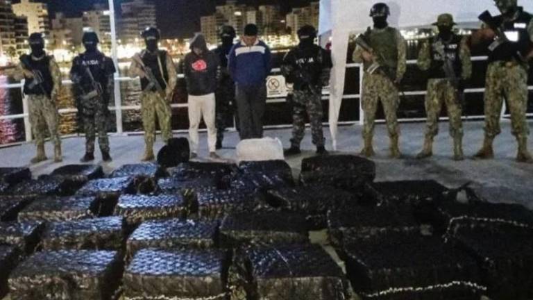 Envían a la Penitenciaría a implicados en transporte de 1,71 toneladas de cocaína, capturados cerca de Salinas