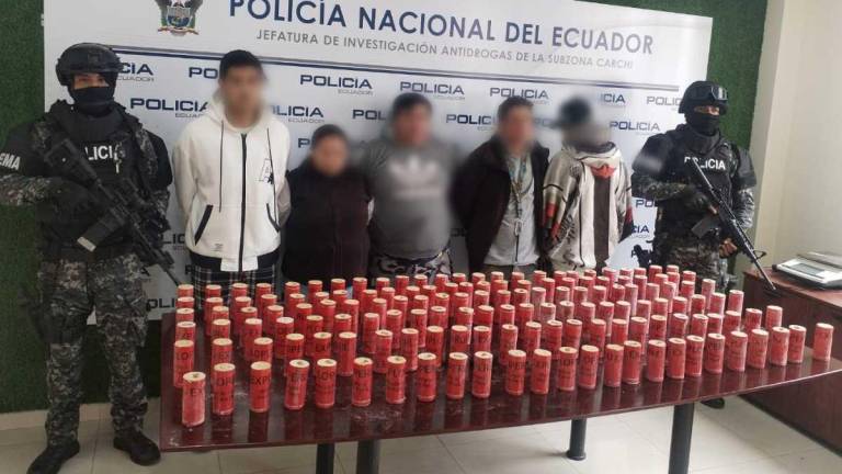 Cinco personas fueron aprehendidas en Tulcán por presunto tráfico de explosivos